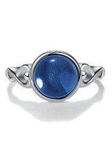 superb silver rhodium plating mood baby ring